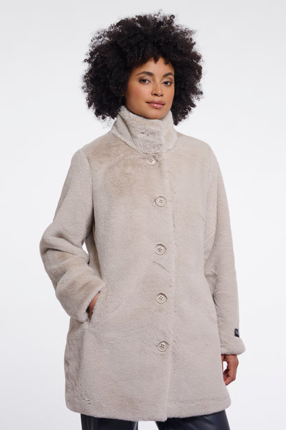 Rino & Pelle Nonna Faux Fur Coat Birch