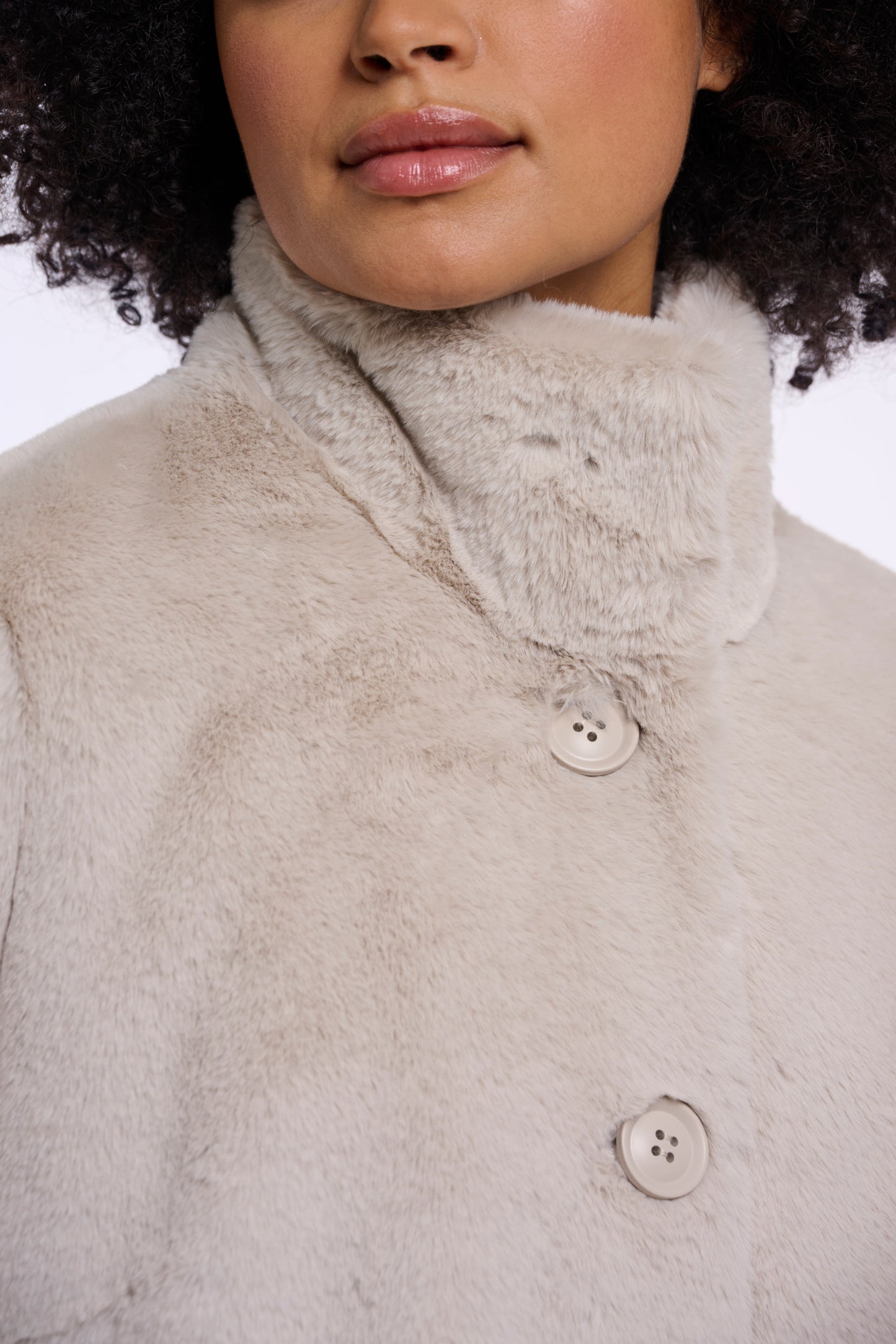 Rino & Pelle Nonna Faux Fur Coat Birch