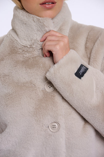 Rino & Pelle Vie Faux Fur Jacket Birch