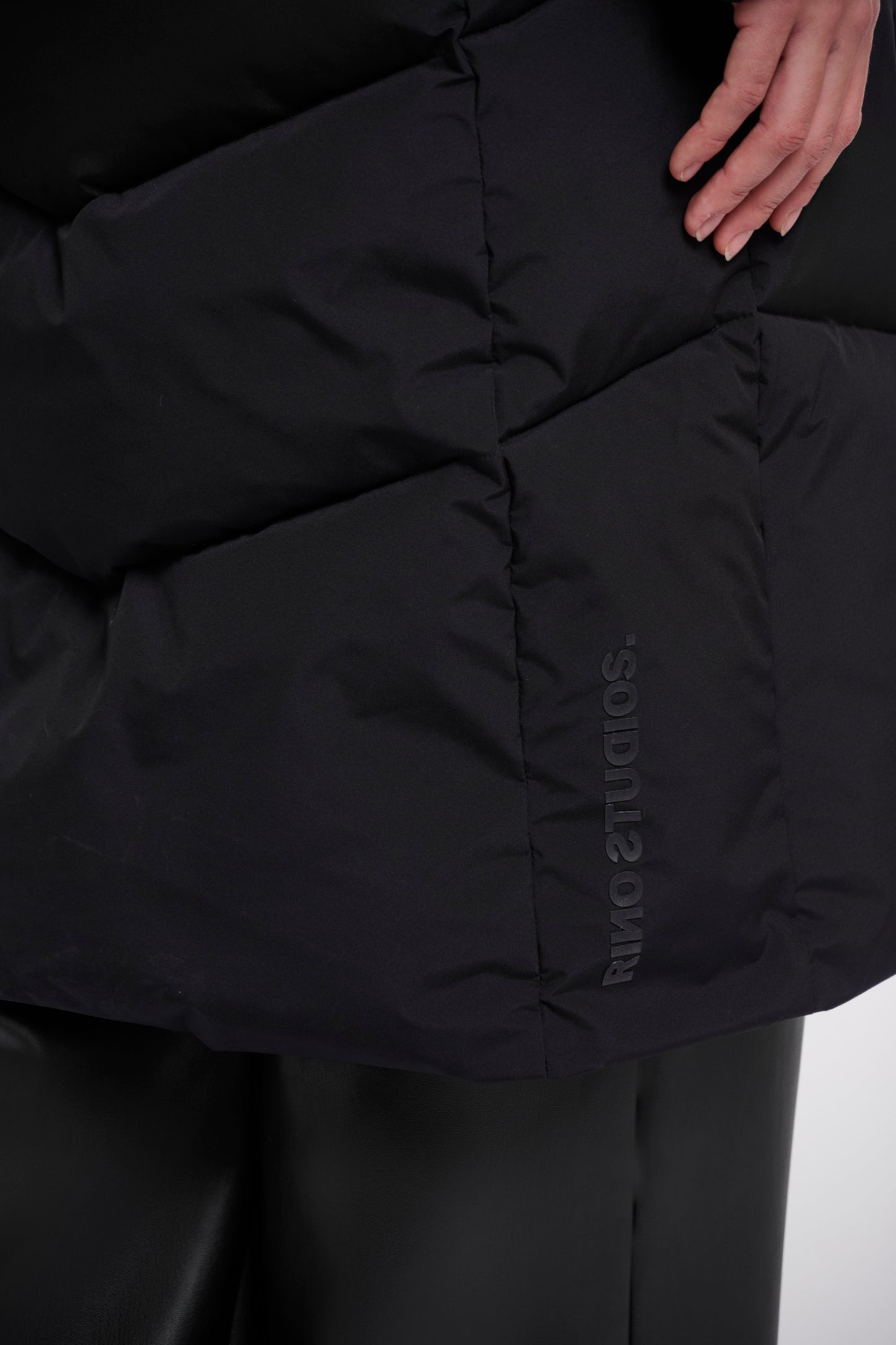 Rino & Pelle Zendaya Padded Hood Coat Black