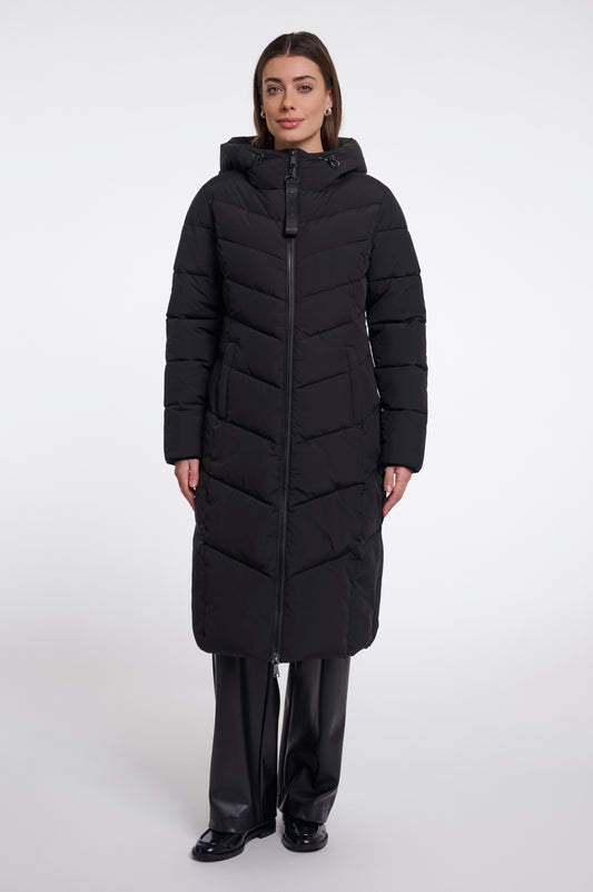 Rino & Pelle Zendaya Padded Hood Coat Black