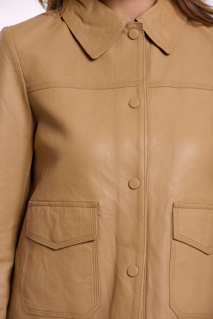 Rino & Pelle Janine Leather Jacket Burlywood