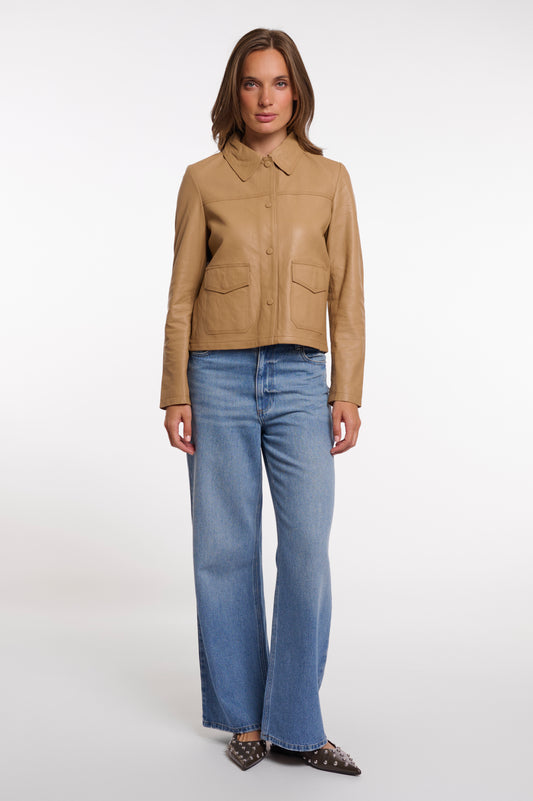 Rino & Pelle Janine Leather Jacket Burlywood