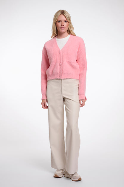 Rino & Pelle Isarea Short V-neck Cardigan Cotton Candy