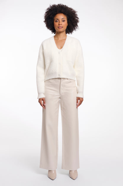 Rino & Pelle Isarea Short V-neck Cardigan Snow White