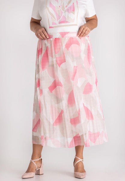 Frank Walder Skirt Pink/Beige 204250
