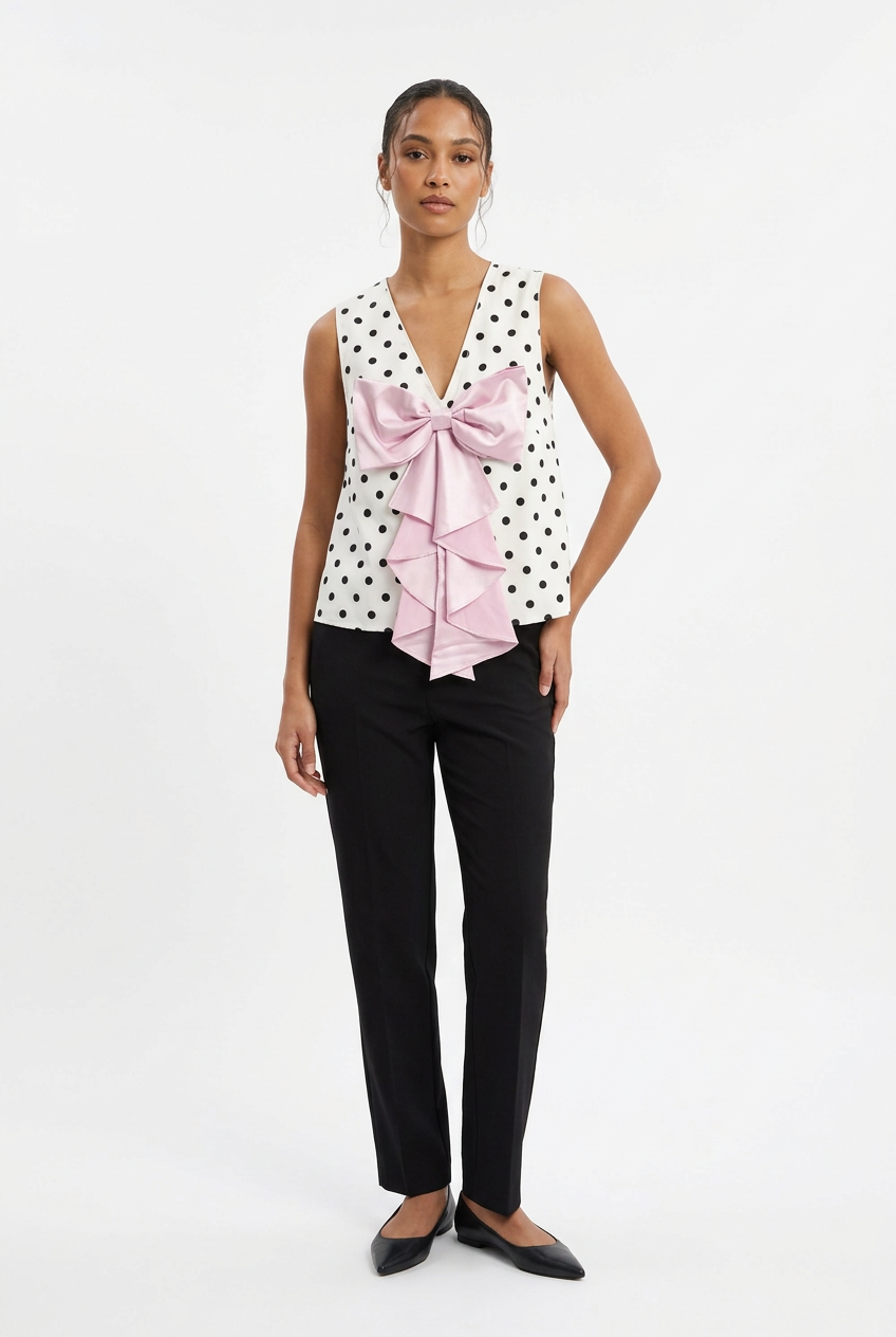 Sister Jane Cyndi Spot Jacquard Top