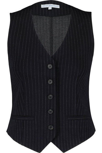 AW24 Red Button Punta Pinstriped Waistcoat