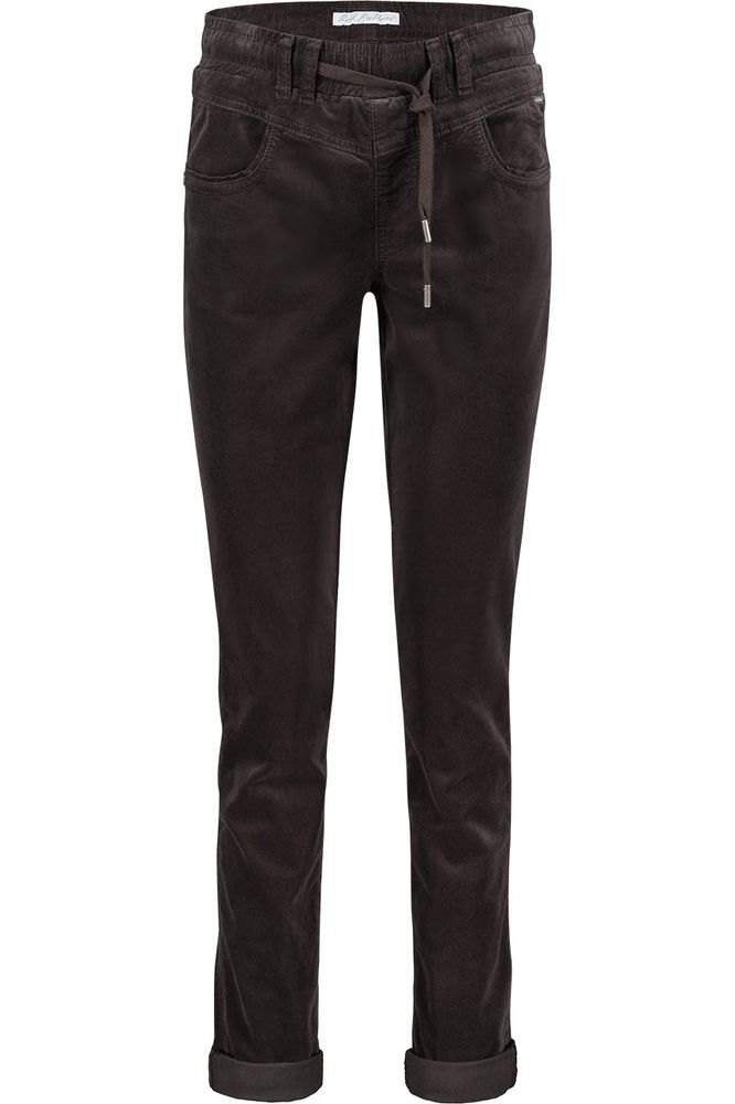 AW24 Red Button Tessy Velvet Trouser