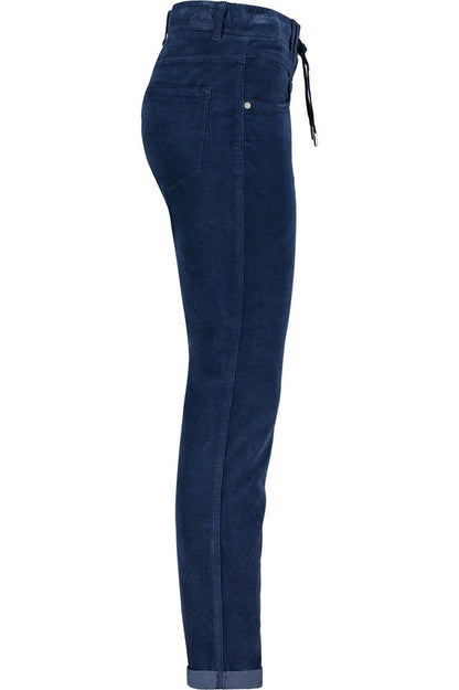 AW24 Red Button Tessy Velvet Trouser