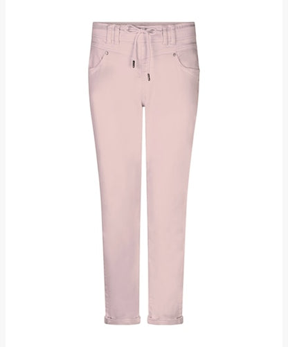 Red Button Tessy Cropped Jogger Ecru
