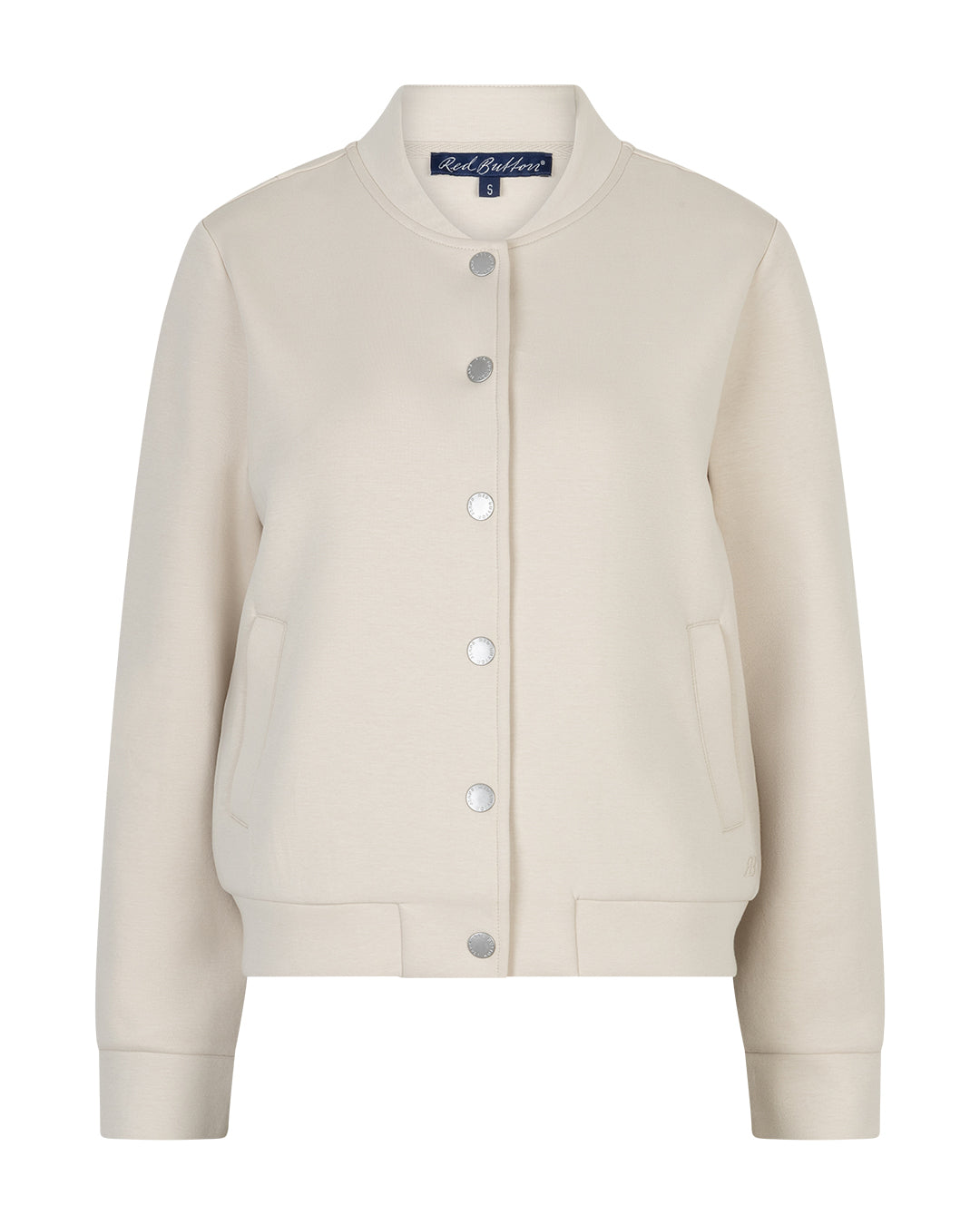 Red Button Bomber Jacket Scuba