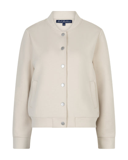 Red Button Bomber Jacket Scuba