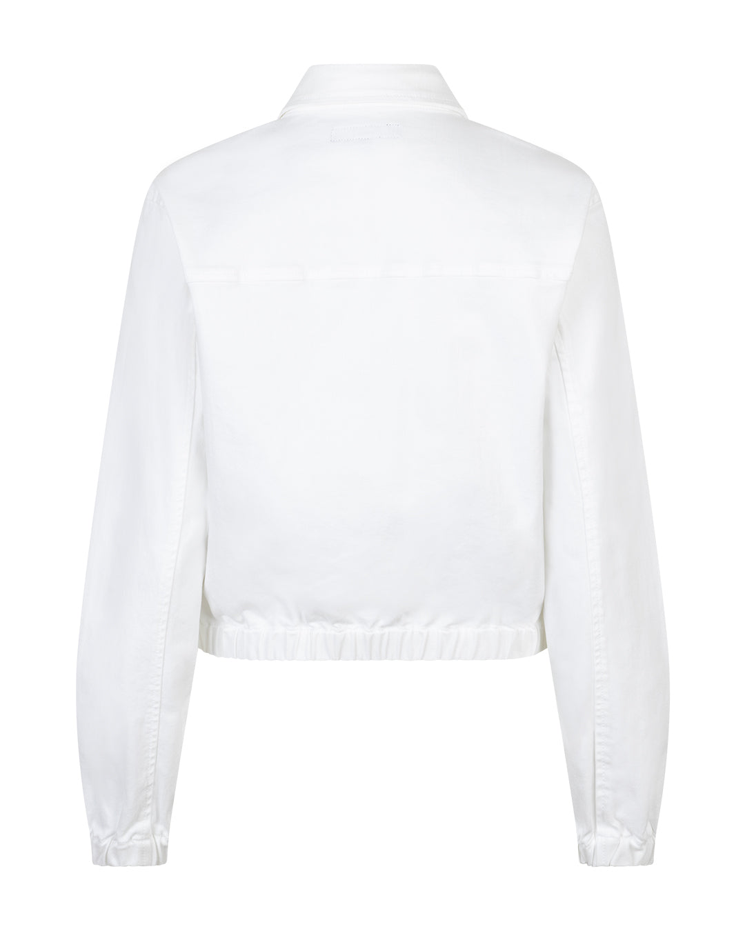 Red Button Juno Jacket White Denim