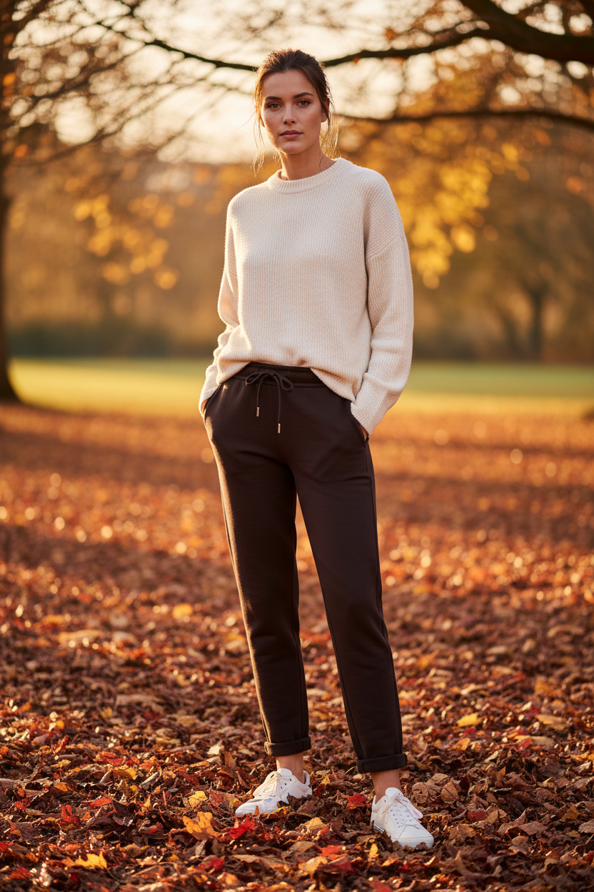 Red Button Stella Scuba Trousers Espresso