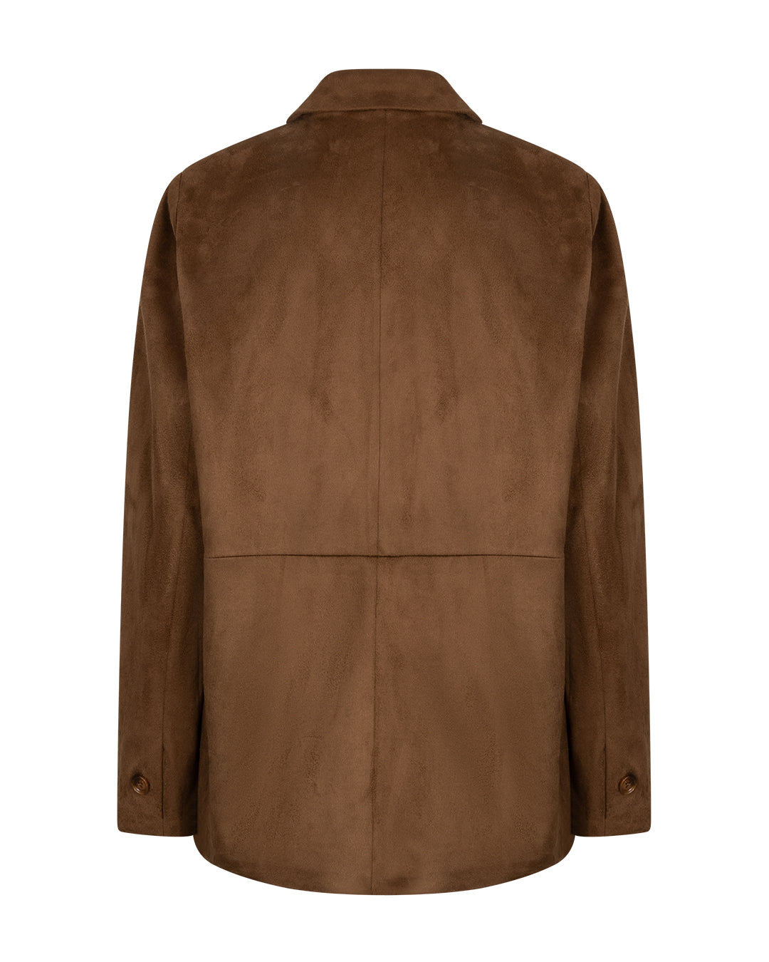 Red Button Blazer Suedine Jacket Praline