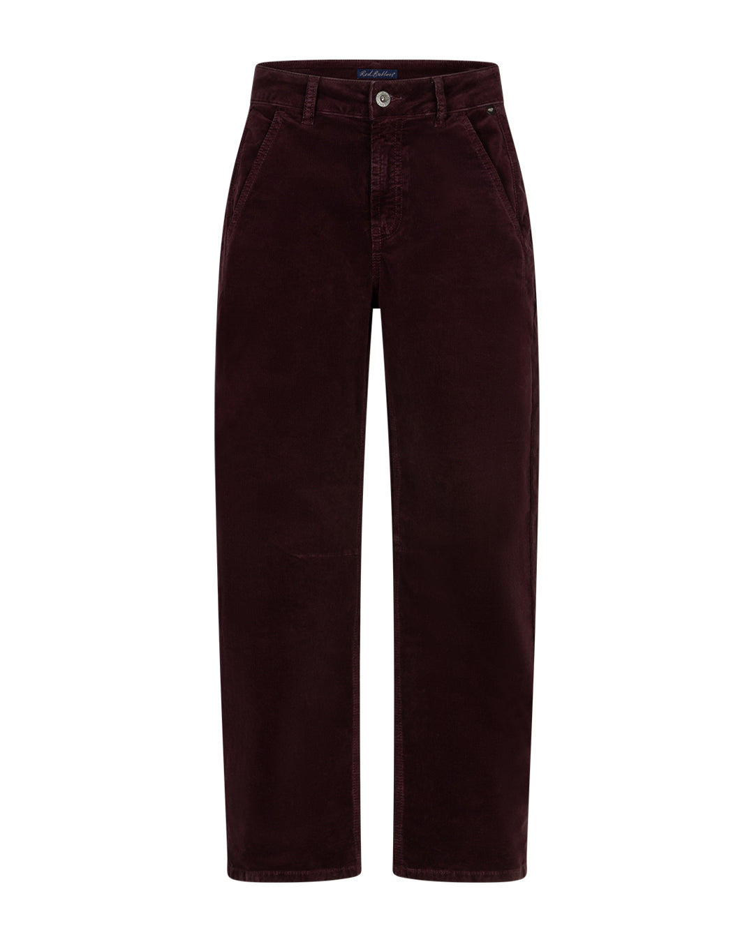Red Button Caitlina Fine Cord Trousers Burgundy