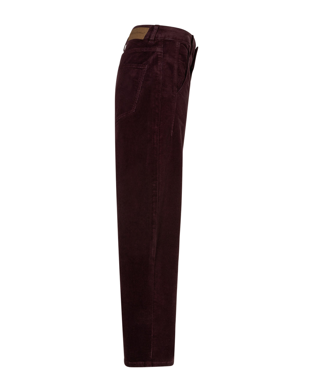 Red Button Caitlina Fine Cord Trousers Burgundy