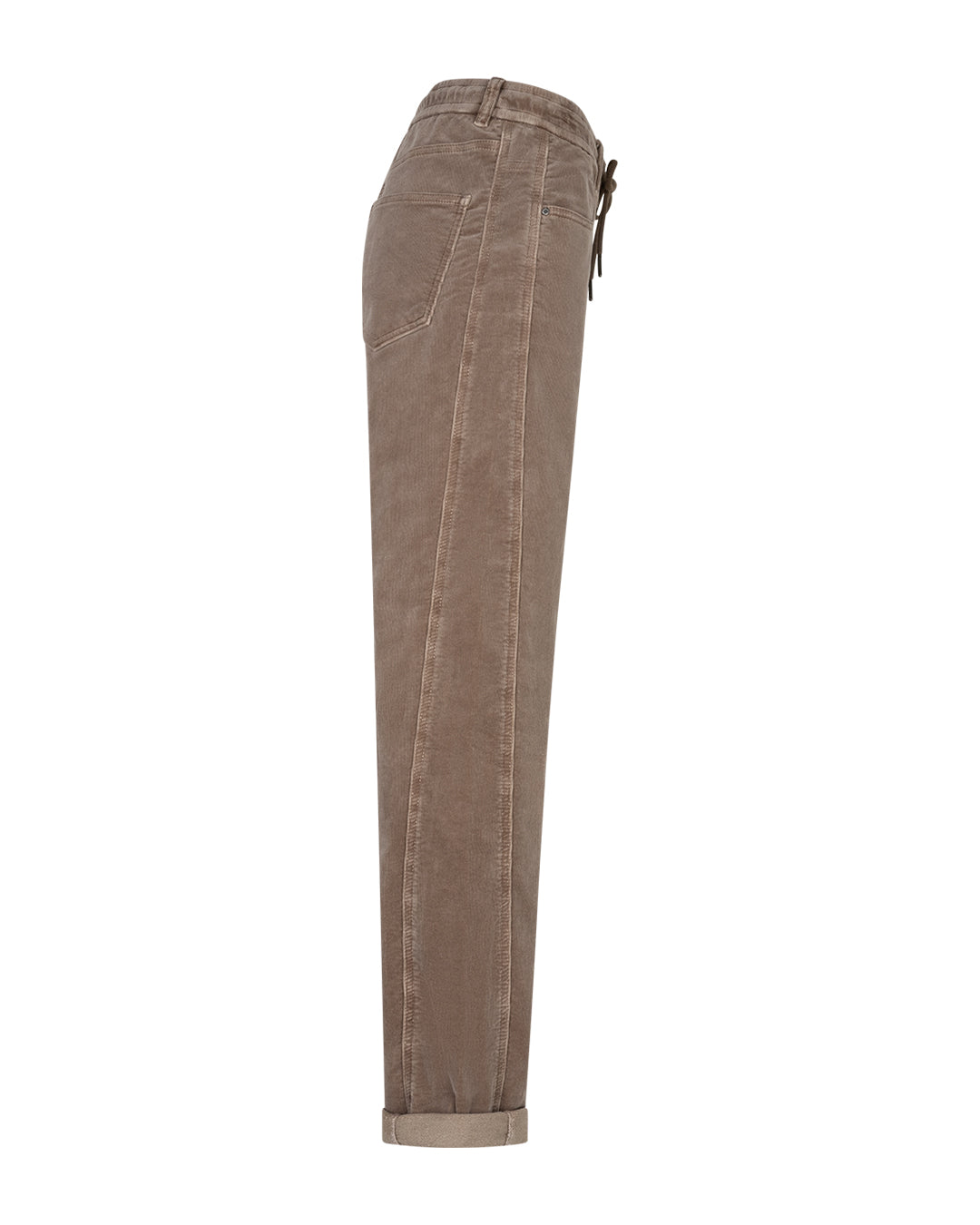 Red Button Kay Cord Jog Trousers Mud