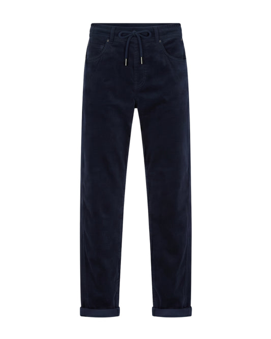 Red Button Kay Cord Jog Trousers Navy