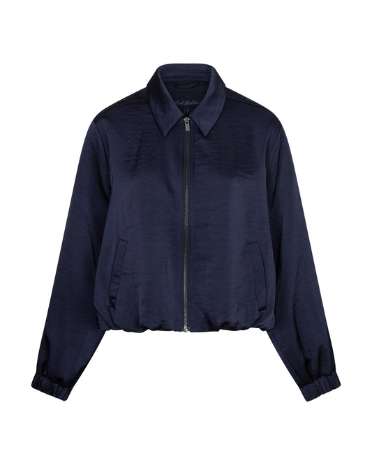 Red Button Avy Satin Jacket Indigo Blue