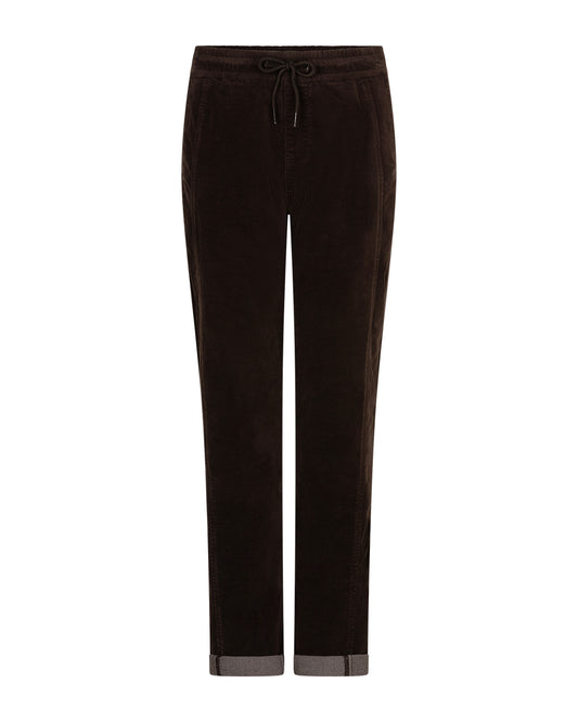 Red Button Stella Velvet Trousers Espresso