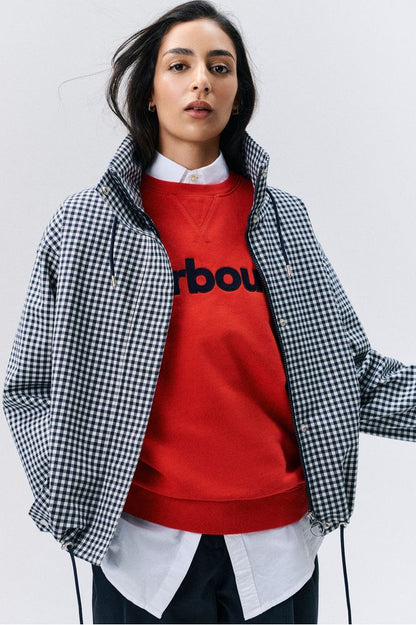 Barbour Hartland Crew Poppy Red