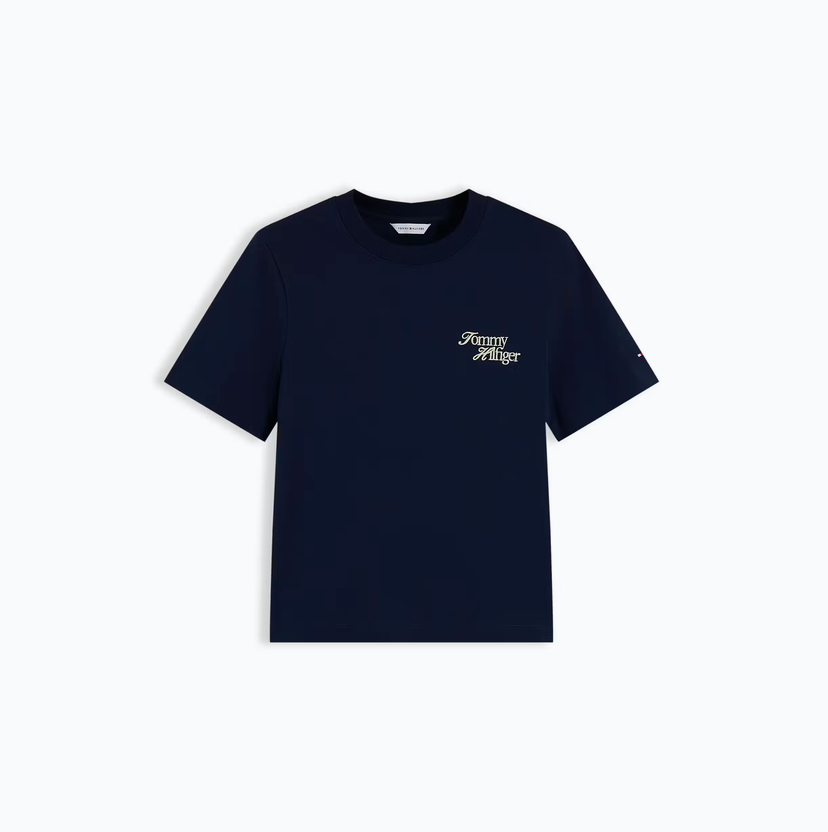 Tommy Hilfiger Script Regular T-Shirt Dark Blue
