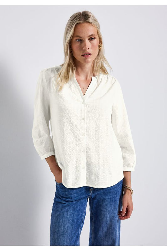 STREET ONE Seersucker Blouse