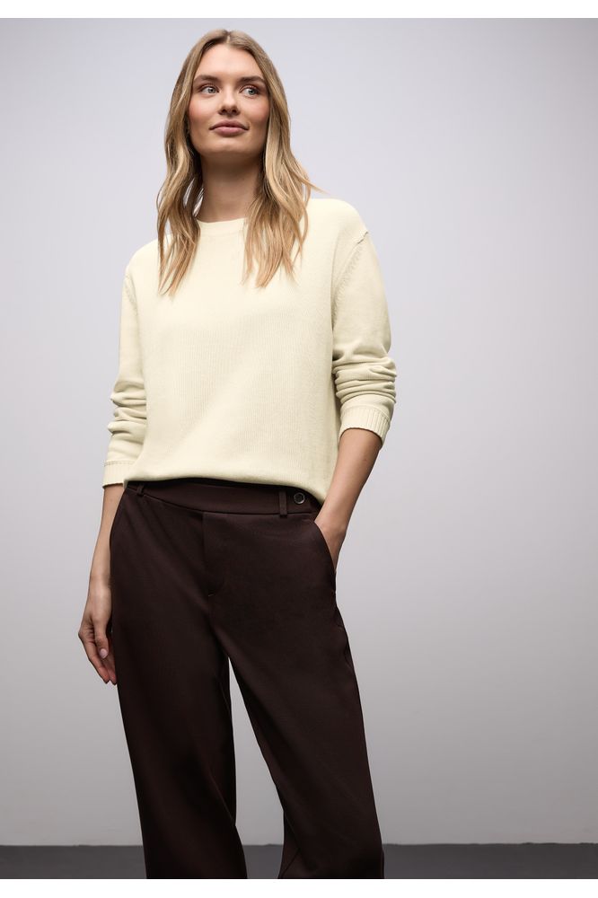 Street One Round Neck Sweater Beige