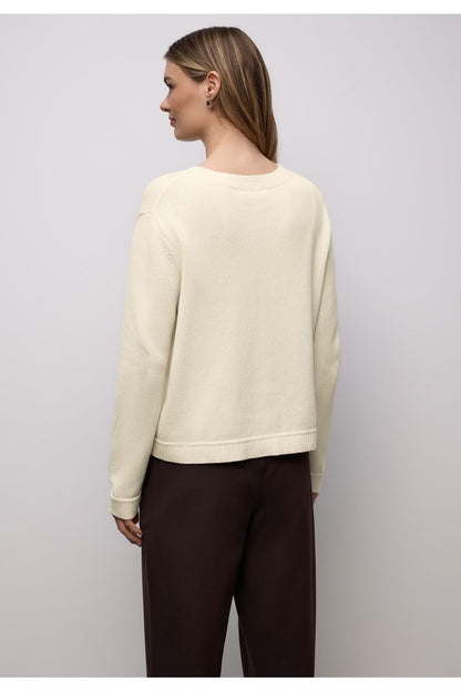 Street One Round Neck Sweater Beige