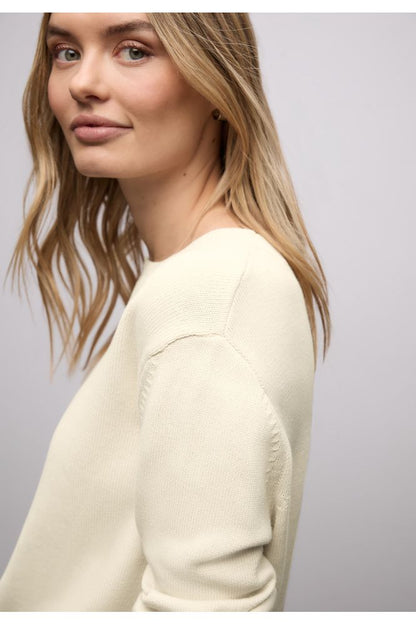 Street One Round Neck Sweater Beige