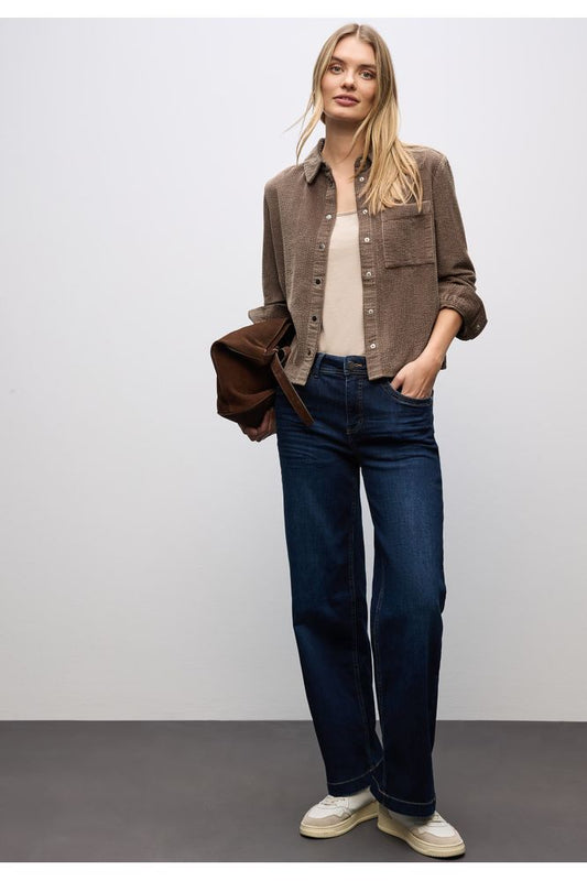 Street One Brown Corduroy Shirt