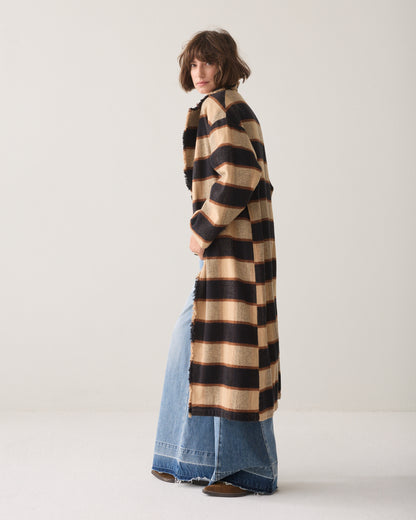 Summum Heavy Check Coat Multicolour