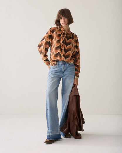 Summum Geometric Print Blouse Multicolour