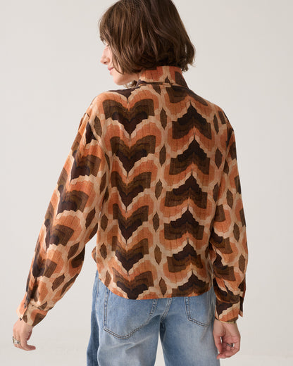 Summum Geometric Print Blouse Multicolour