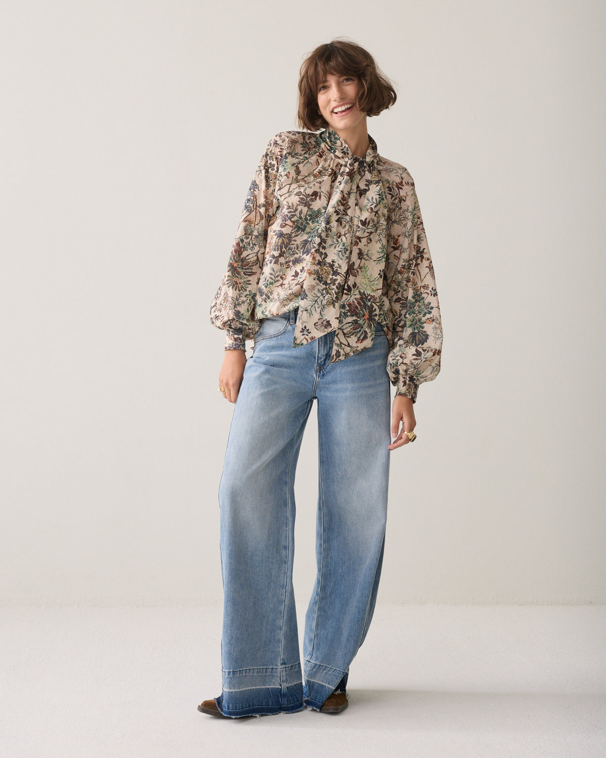 Summum Botanical Print Top Multicolour