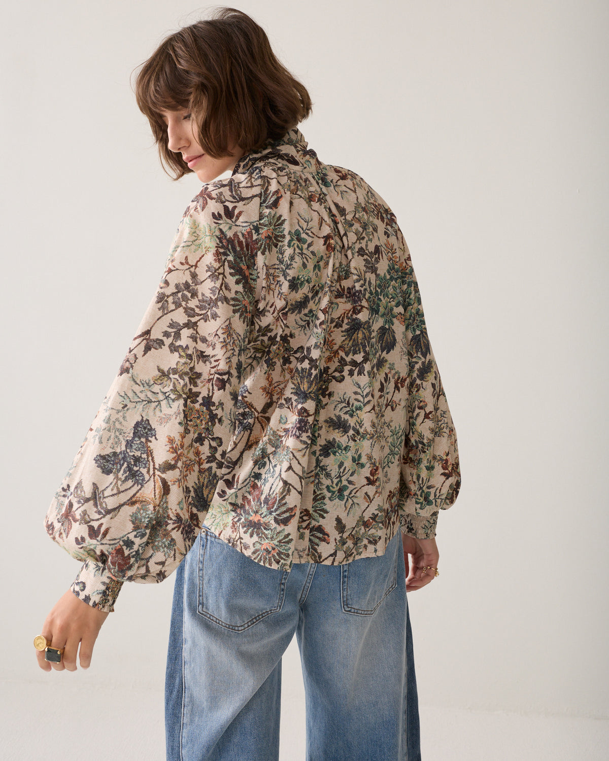 Summum Botanical Print Top Multicolour