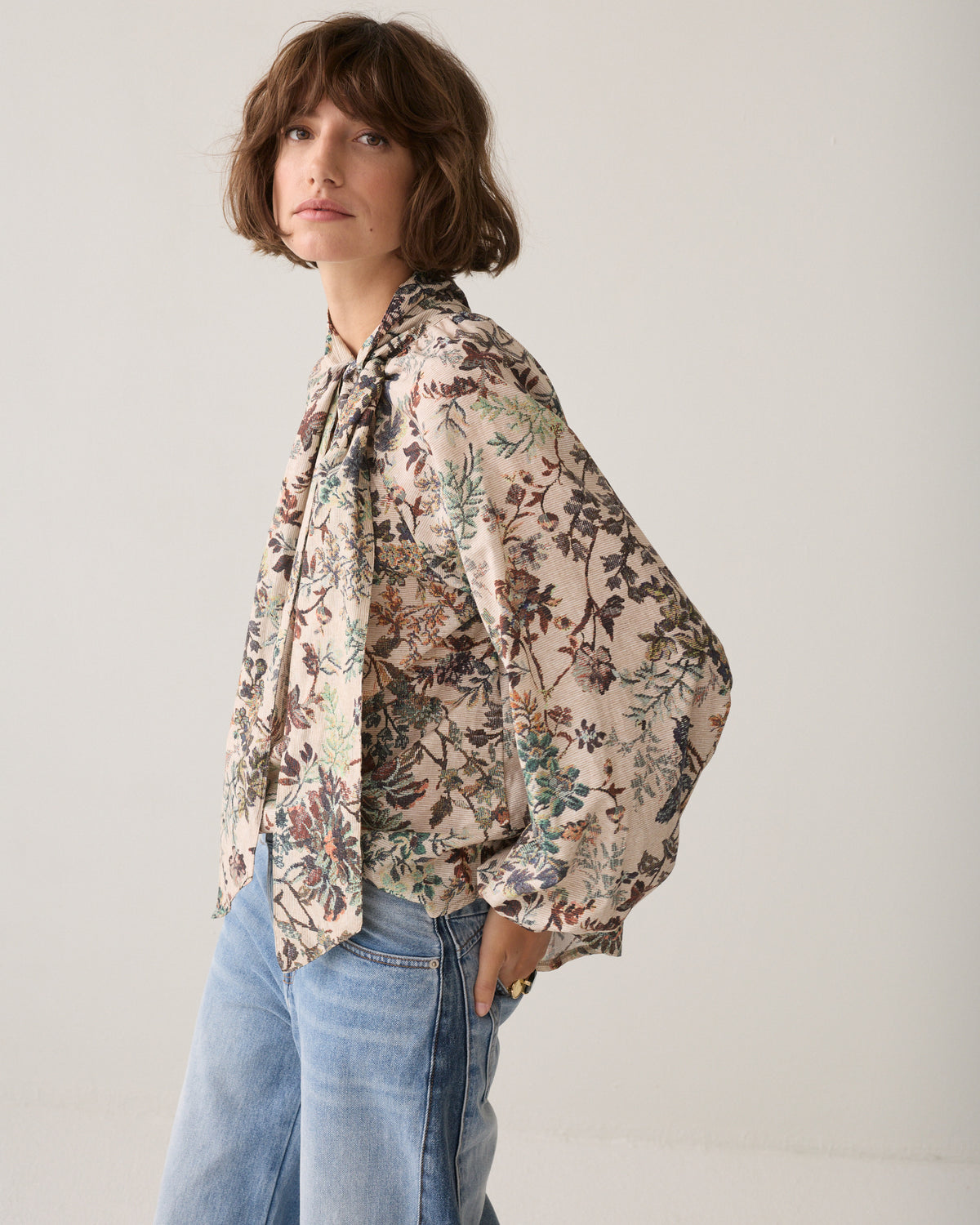 Summum Botanical Print Top Multicolour