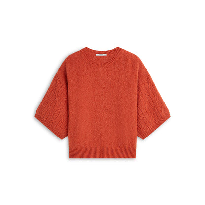 Summum Sweater Mohair Wool Blend Knit Top Goji Berry