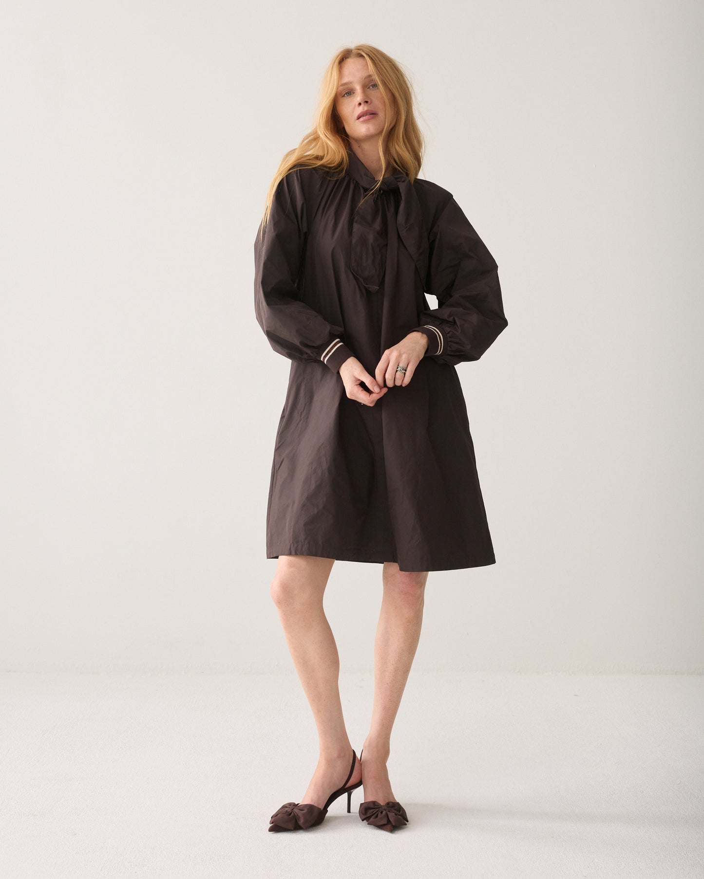 Summum Taft Light Dress Dark Chocolate