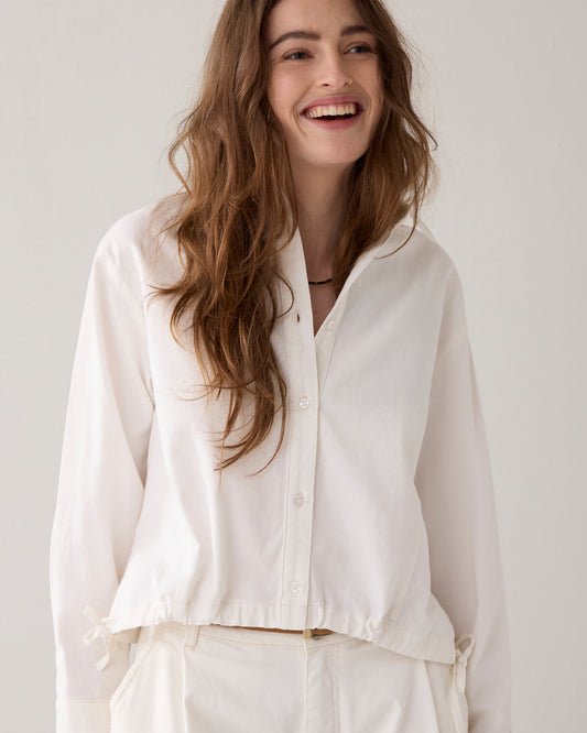 Summum Blouse White Denim