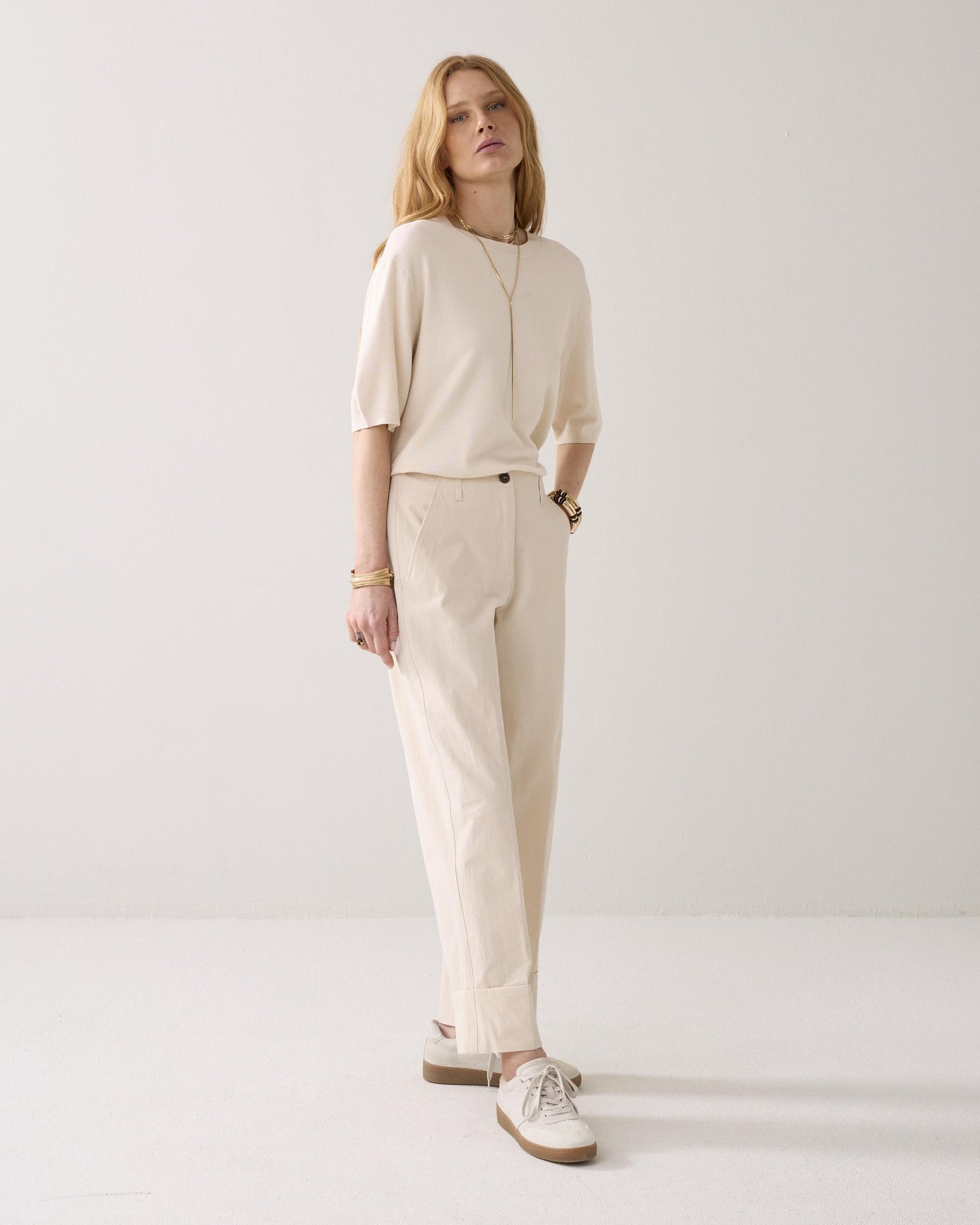 Summum Trousers Ivory
