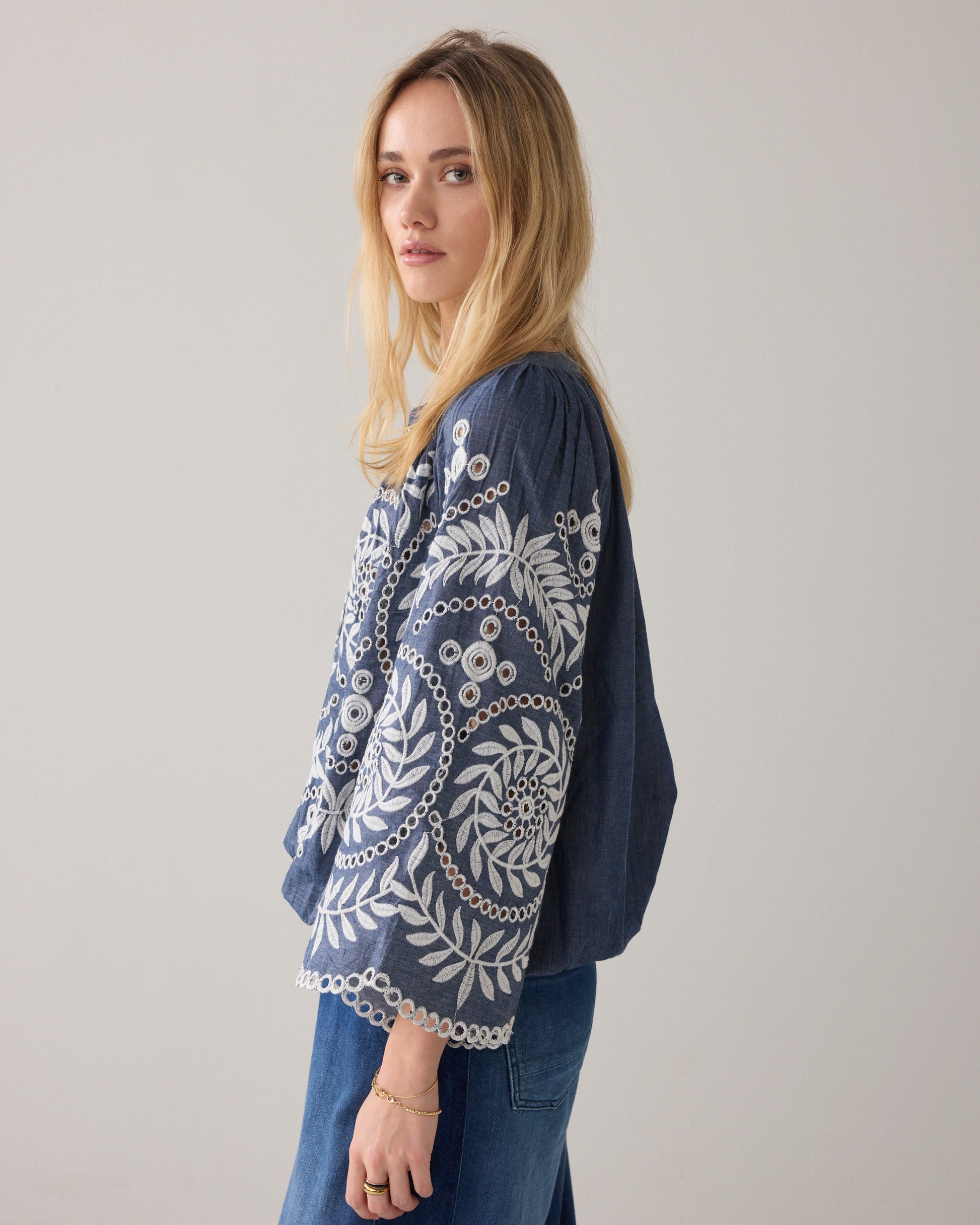 Summum Top Chambray