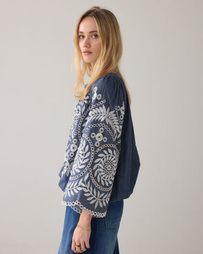 Summum Top Chambray