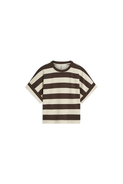 Summum Stripe Top Coffee