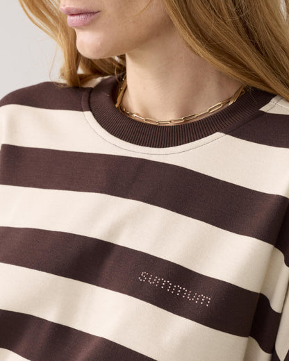 Summum Stripe Top Coffee