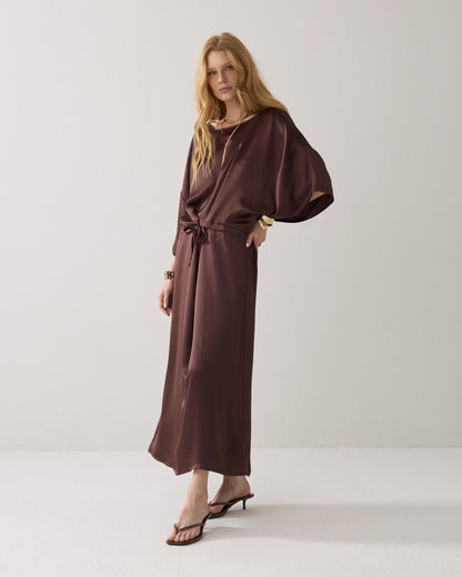 Summum Dress Coffee