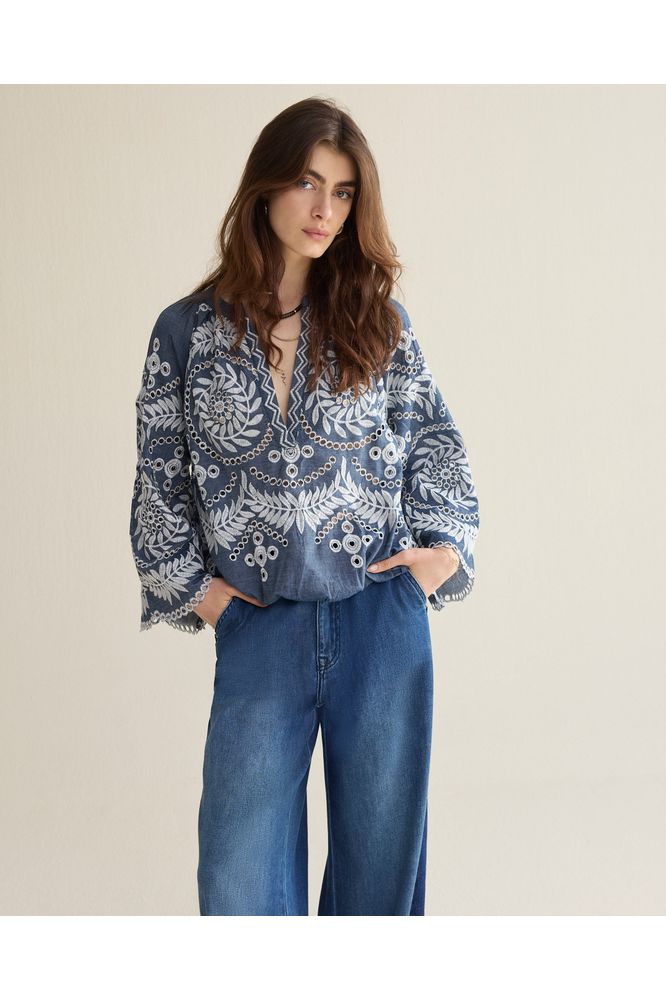 Summum Top Chambray