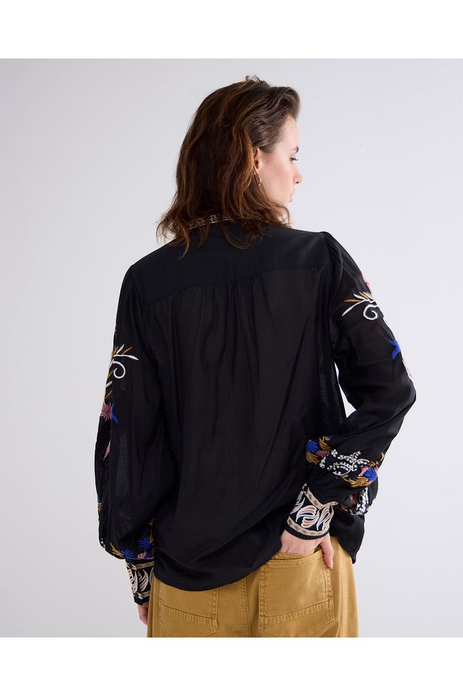 AW24 SUMMUM Voile Embroidered Blouse